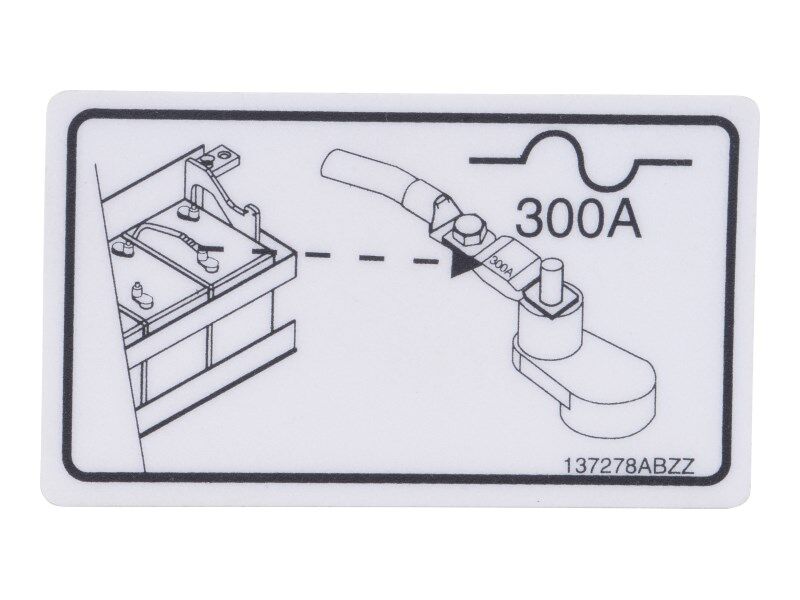 137278 300A Fuse Location Decal | Skyjack