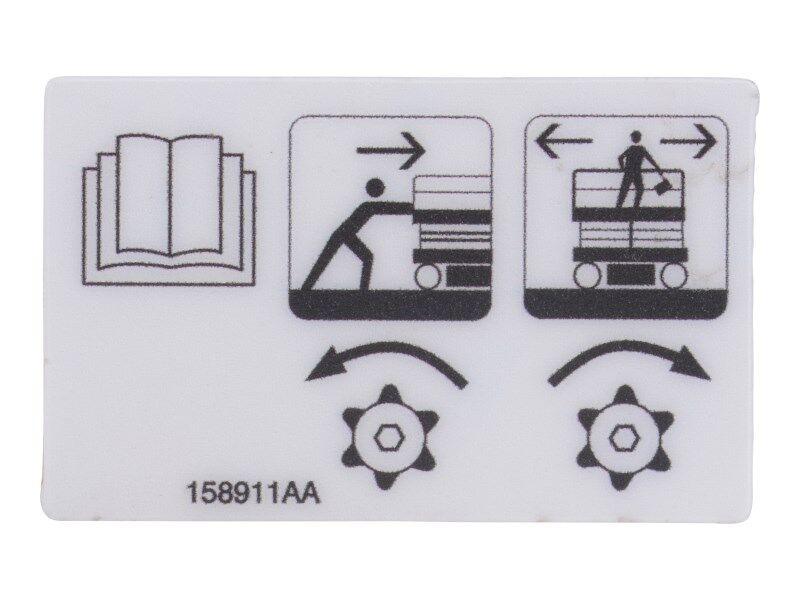 158911 Free Wheeling Decal | Skyjack