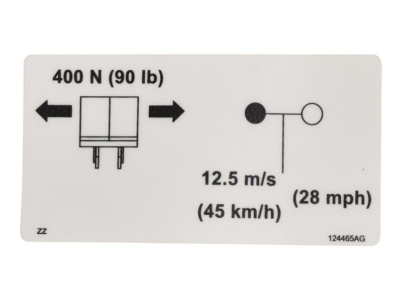 159500 Label Vl Warning Hazards | Skyjack