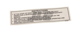 0074209 Decal Pre-Start Instr Booms | Snorkel