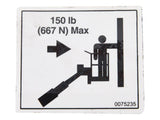 0075235 Decal, Side Load 150 Lbs | Snorkel