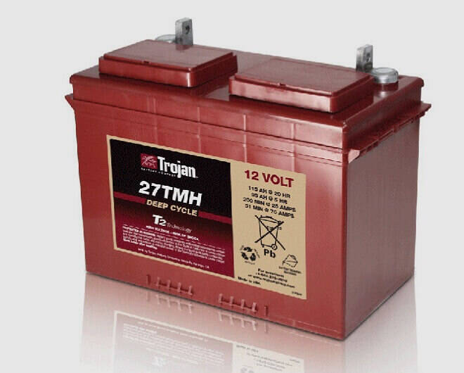 Trojan 27TMH  12V Deep Cycle Battery, Flooded Lead Acid