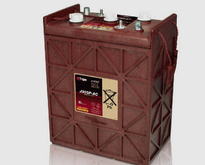 Trojan J305P-AC 6V Deep Cycle Battery, Flooded Lead Acid